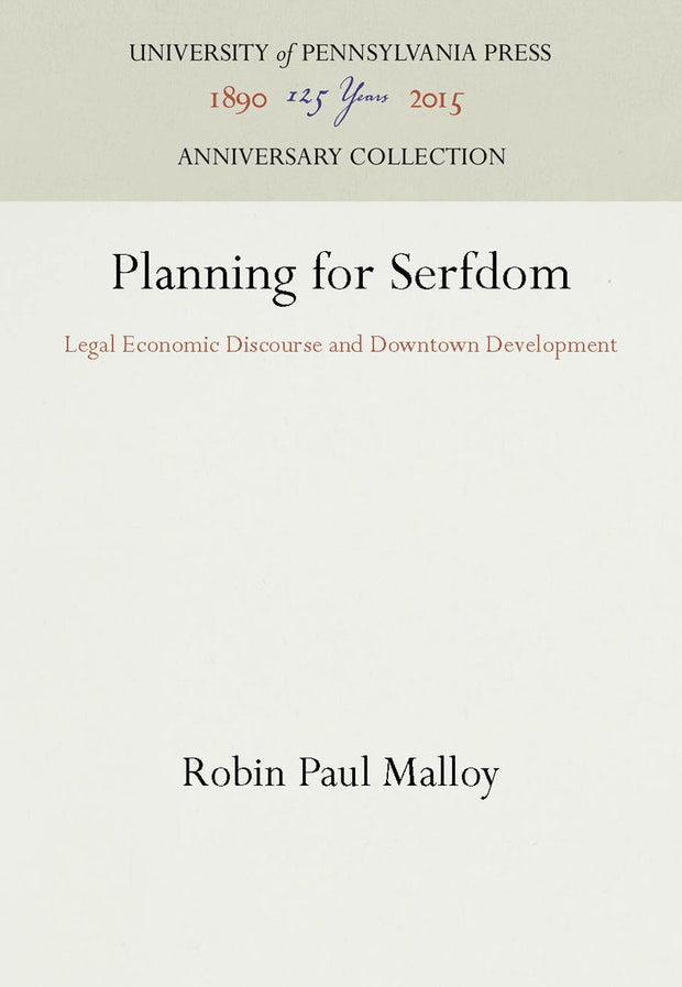 Cover image for Planning for Serfdom, isbn: 9781512809527