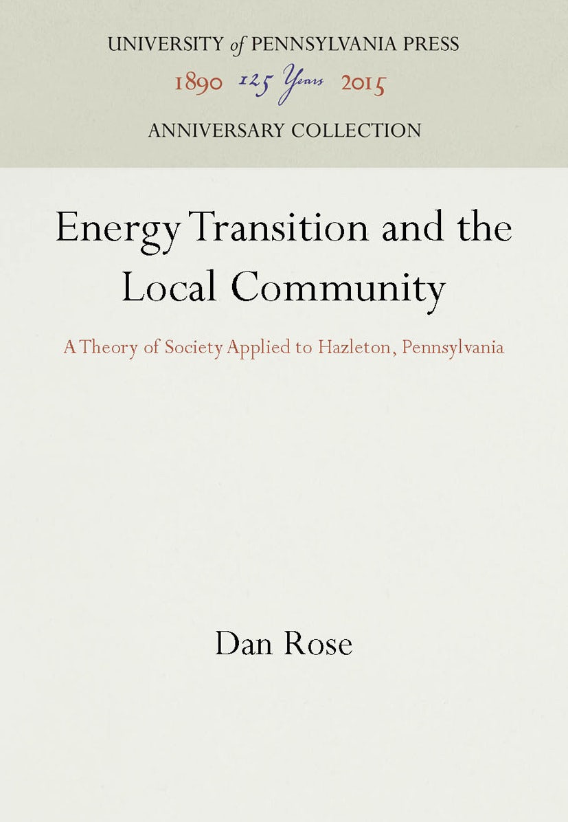 Book cover image for Energy Transition and the Local Community ISBN: 9781512809619