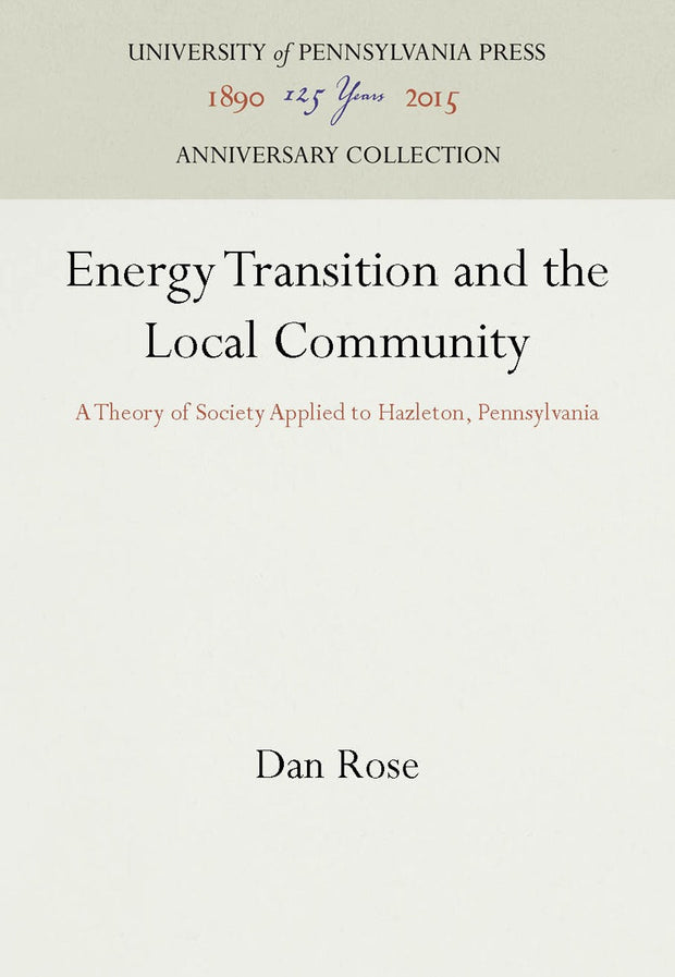 Cover image for Energy Transition and the Local Community, isbn: 9781512809619
