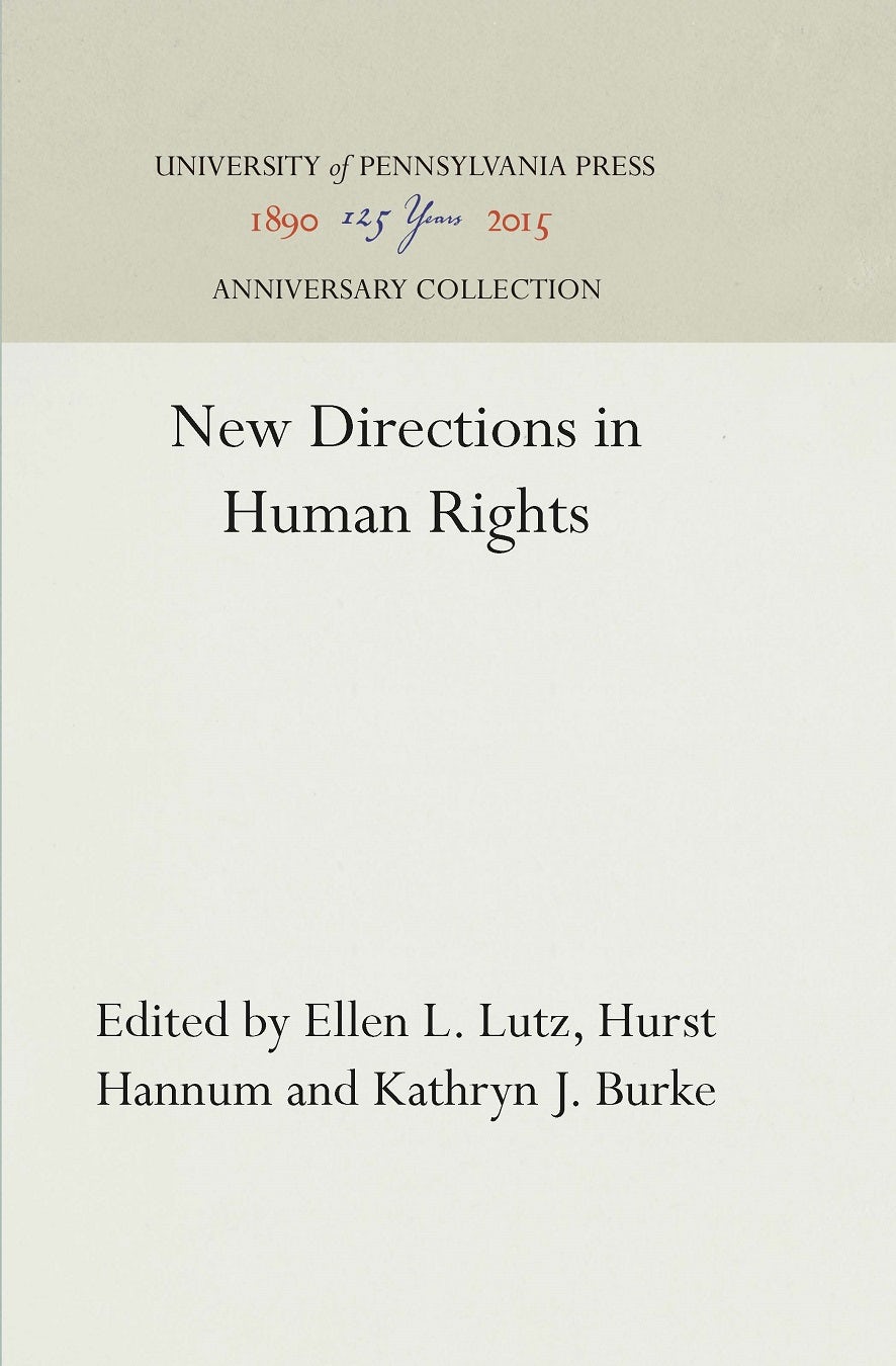 Book cover image for New Directions in Human Rights ISBN: 9781512809633