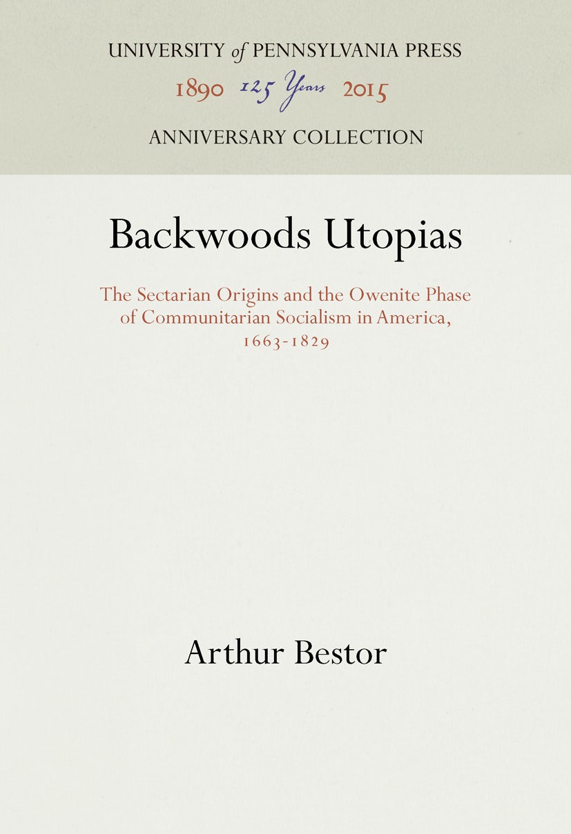 Book cover image for Backwoods Utopias ISBN: 9781512809640