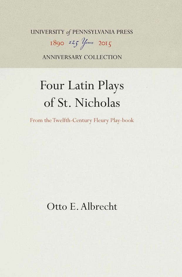 Cover image for Four Latin Plays of St. Nicholas, isbn: 9781512809817