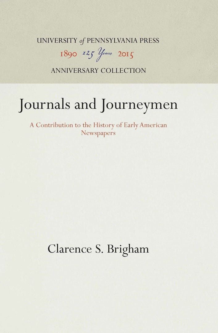 Cover image for Journals and Journeymen ISBN 9781512810639