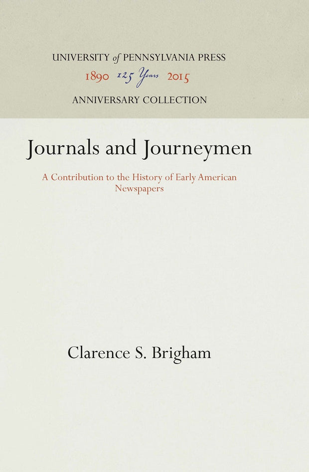 Cover image for Journals and Journeymen, isbn: 9781512810639