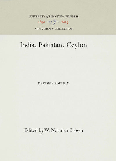 Cover image for India, Pakistan, Ceylon, isbn: 9781512810707