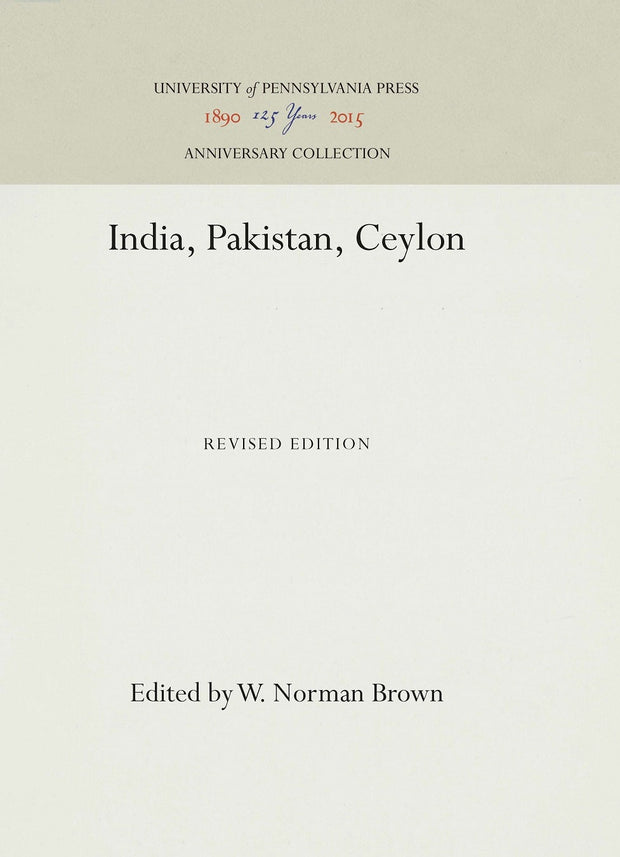 Cover image for India, Pakistan, Ceylon, isbn: 9781512810707