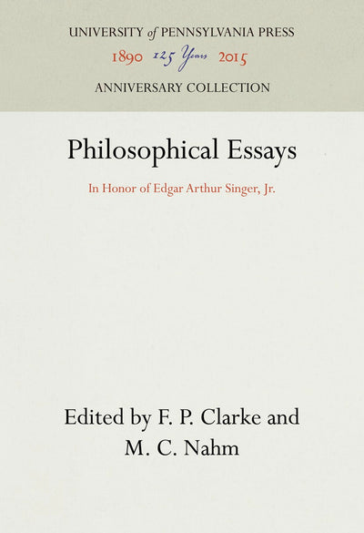 Cover image for Philosophical Essays, isbn: 9781512811018
