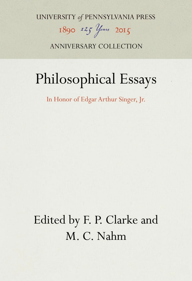 Cover image for Philosophical Essays, isbn: 9781512811018