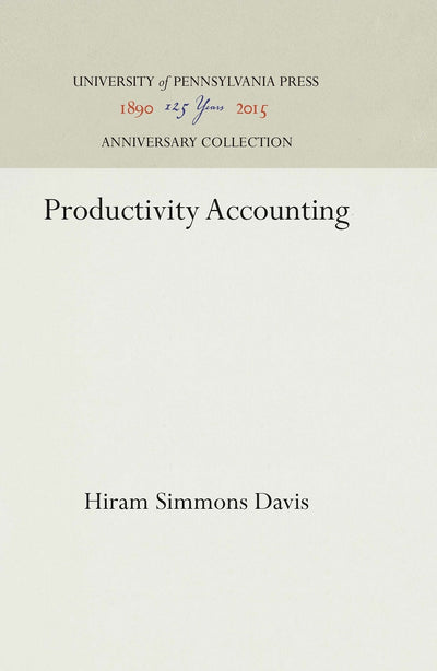 Cover image for Productivity Accounting, isbn: 9781512811179