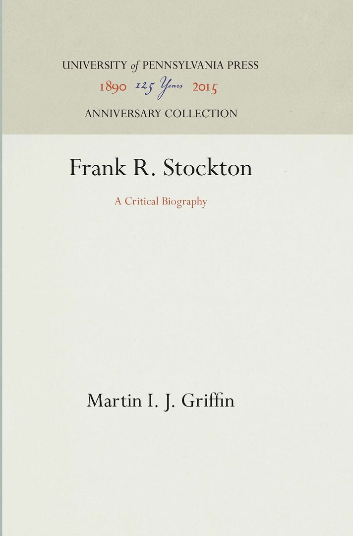 Cover image for Frank R. Stockton ISBN 9781512811971