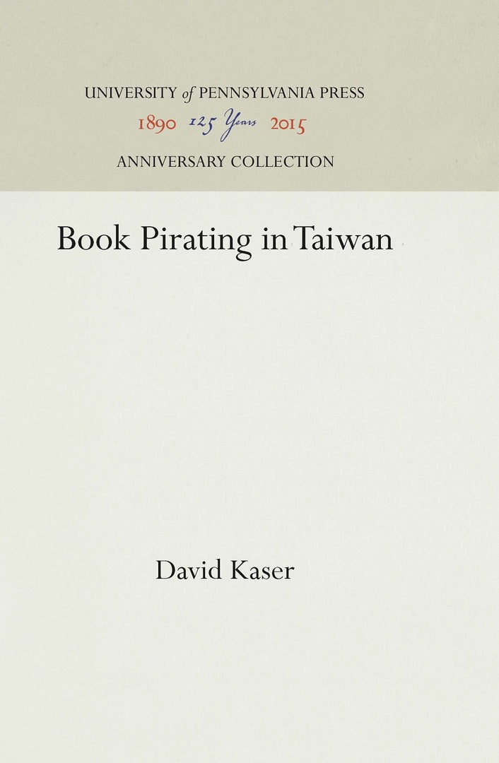Cover image for Book Pirating in Taiwan ISBN 9781512812541
