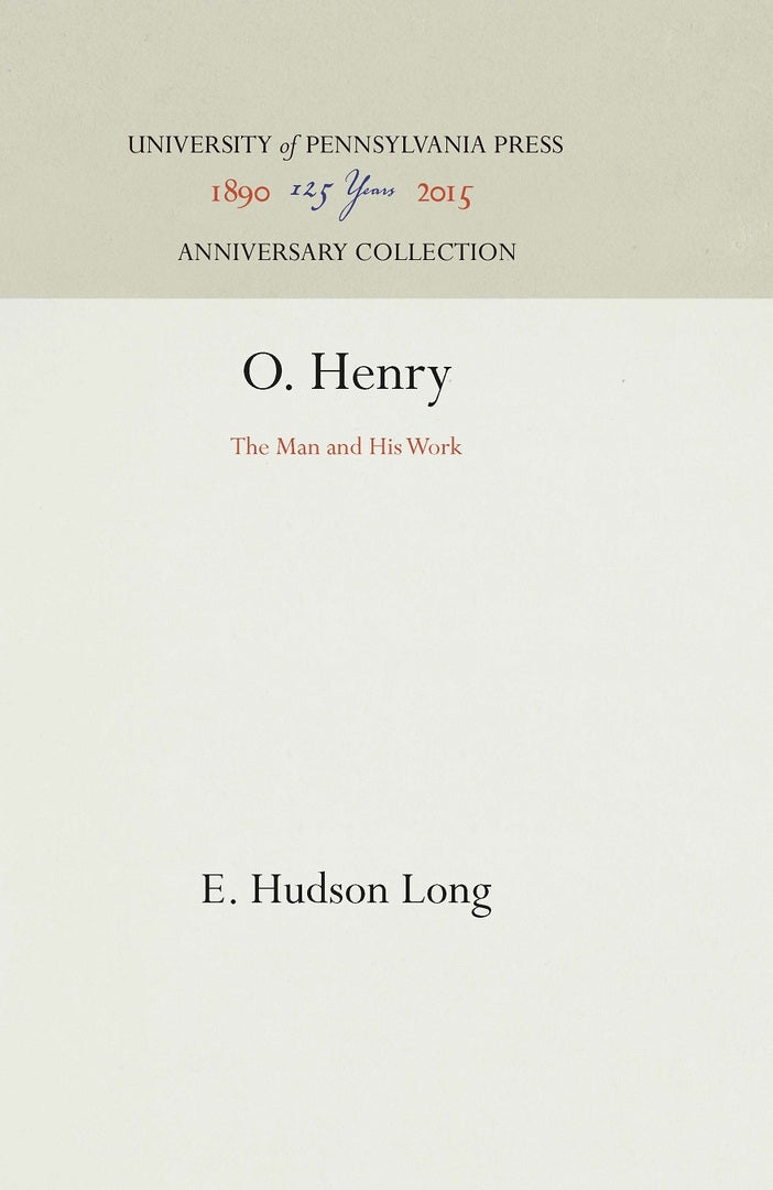 Cover image for O. Henry ISBN 9781512812923