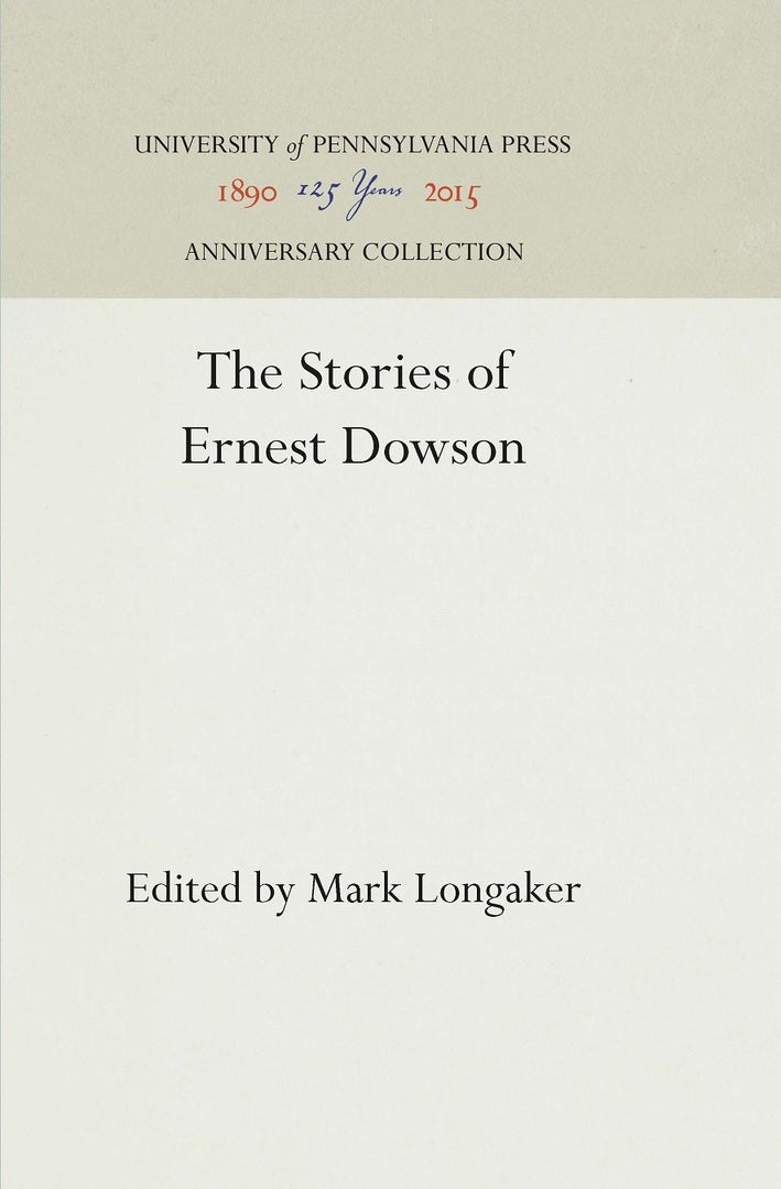 Cover image for The Stories of Ernest Dowson ISBN 9781512812930