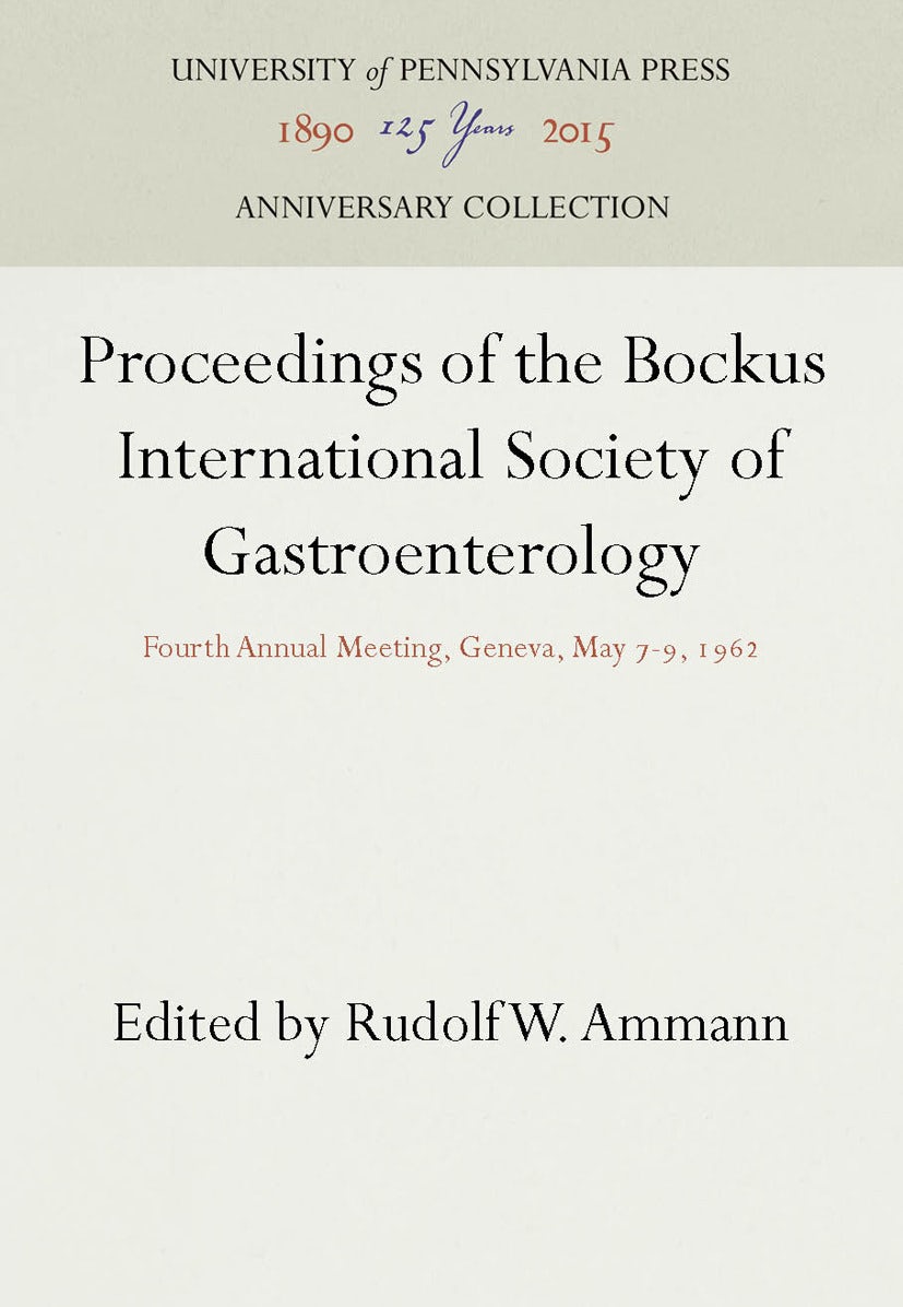 Book cover image for Proceedings of the Bockus International Society of Gastroenterology ISBN: 9781512813968