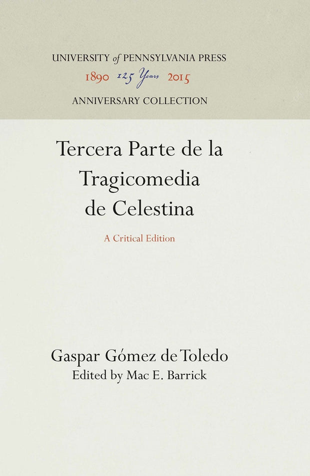 Cover image for Tercera Parte de la Tragicomedia de Celestina, isbn: 9781512814163