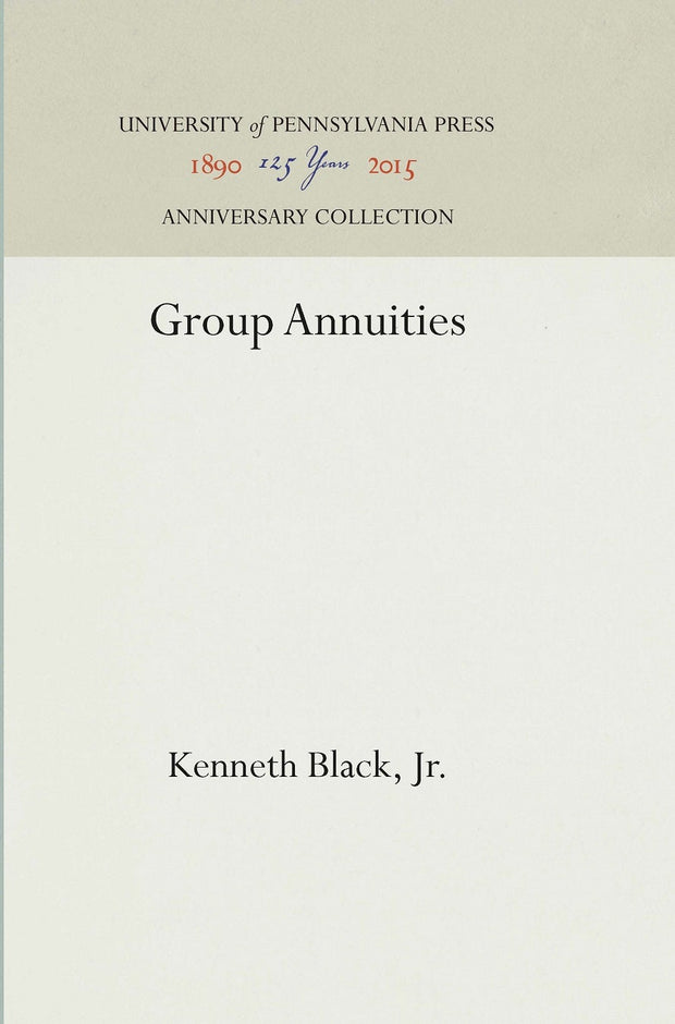 Cover image for Group Annuities, isbn: 9781512814514