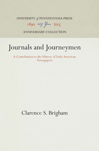 Cover image for Journals and Journeymen, isbn: 9781512814781