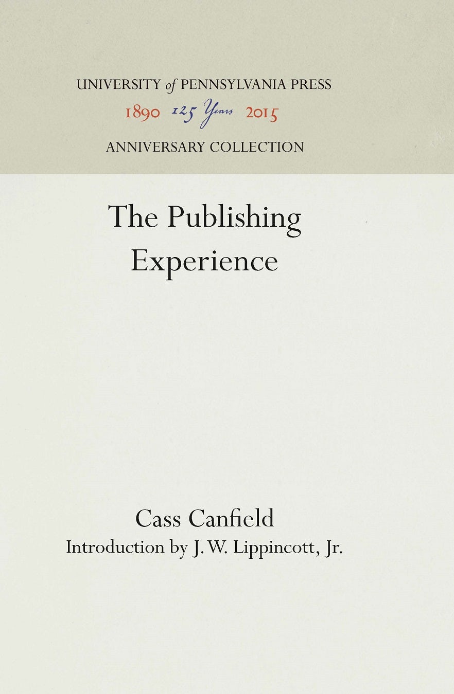 Book cover image for The Publishing Experience ISBN: 9781512815092