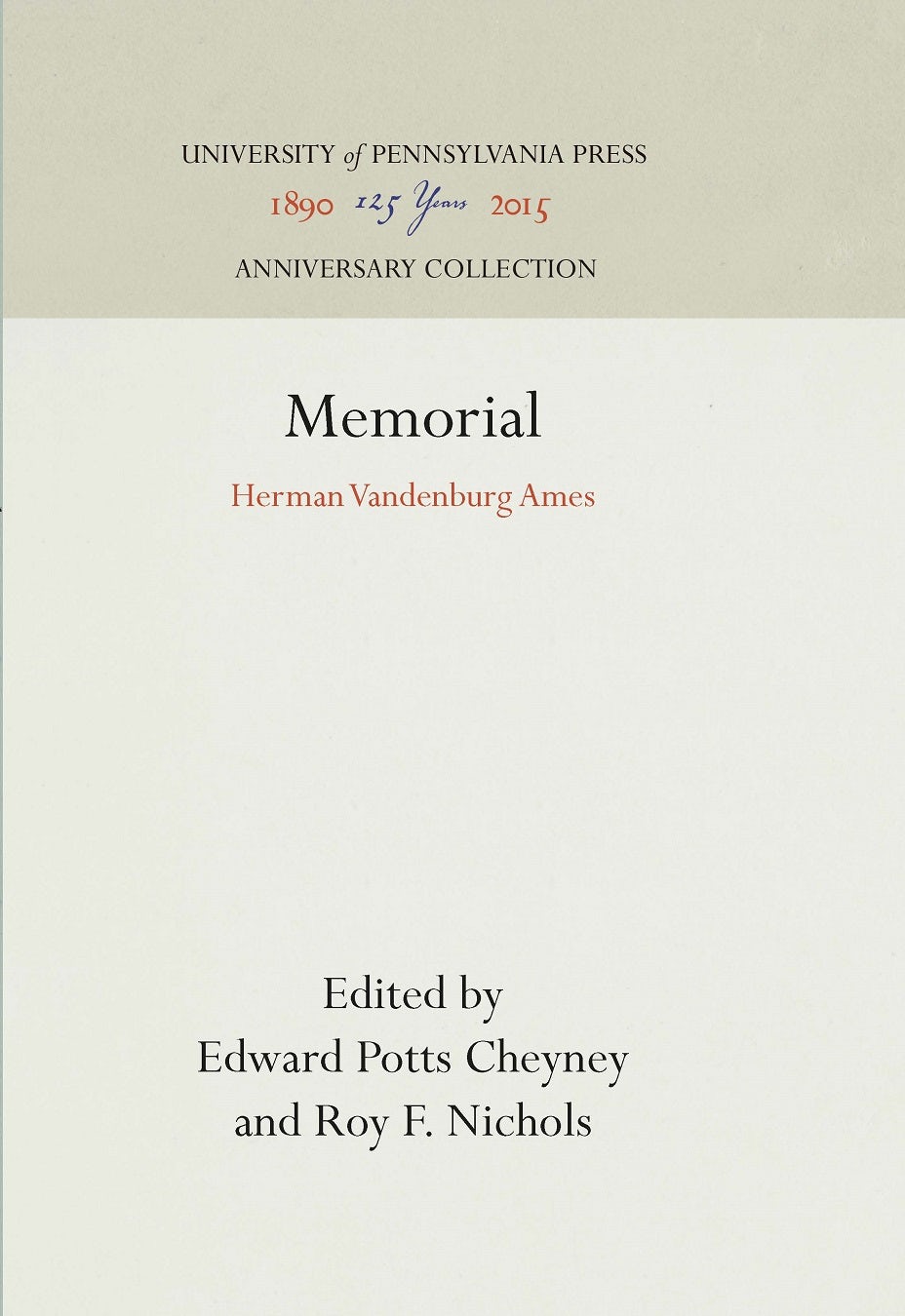 Book cover image for Memorial ISBN: 9781512815214
