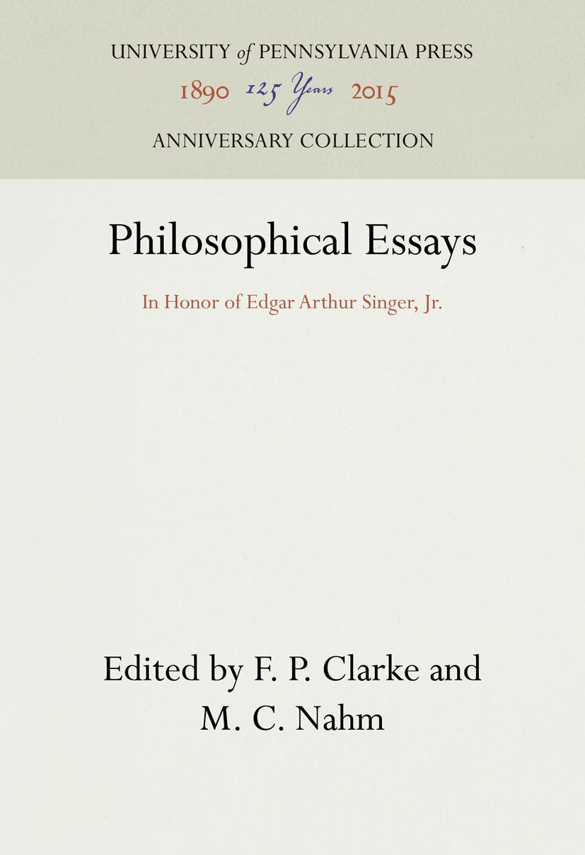 Book cover image for Philosophical Essays ISBN: 9781512815245