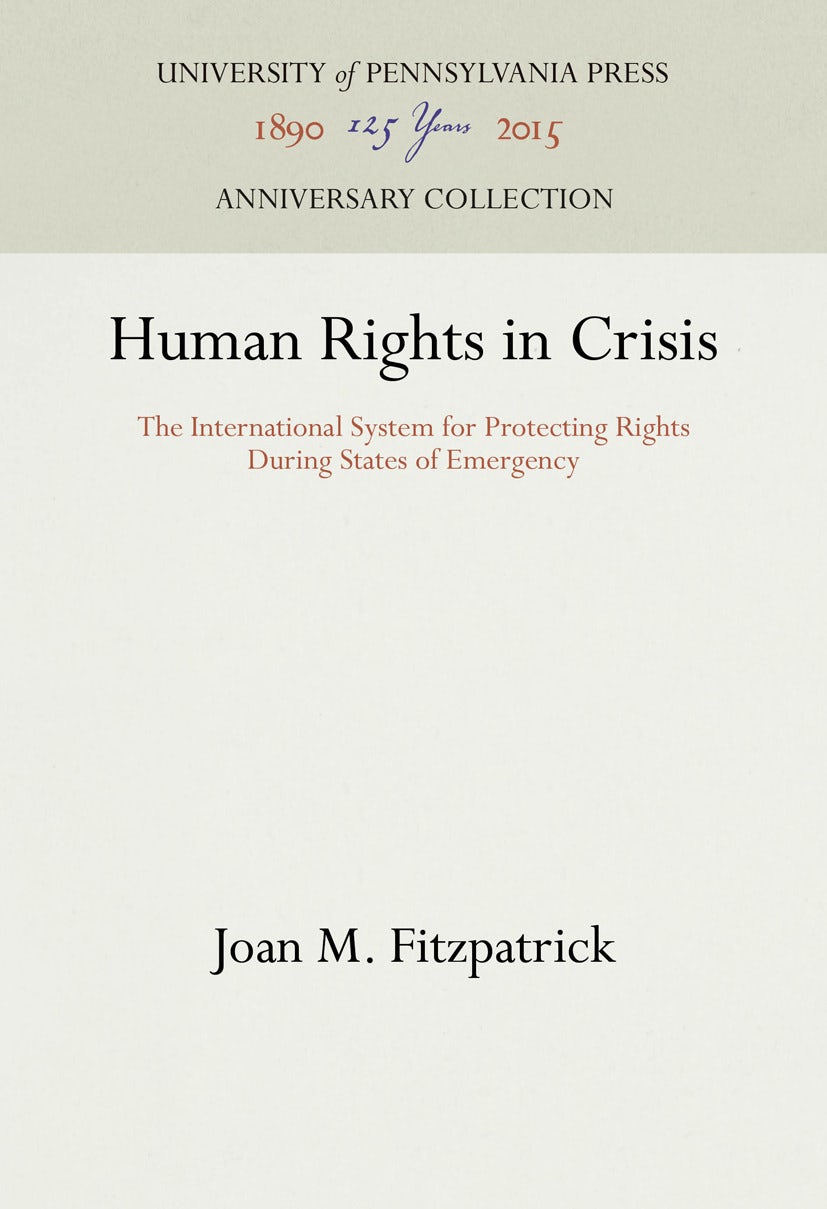 Book cover image for Human Rights in Crisis ISBN: 9781512815924
