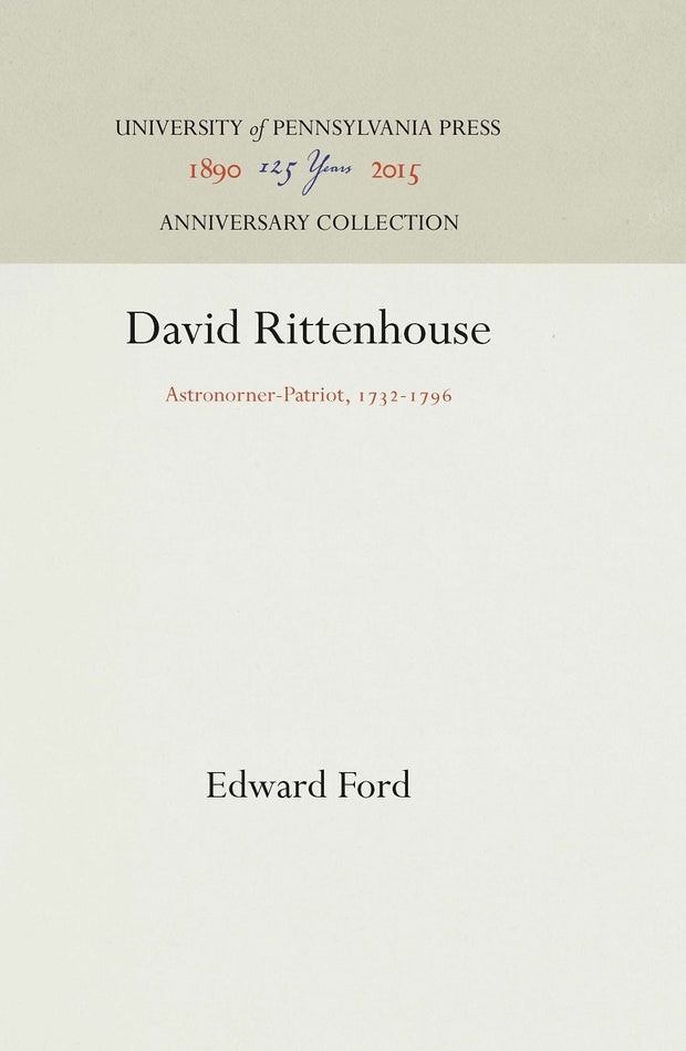Cover image for David Rittenhouse, isbn: 9781512815993