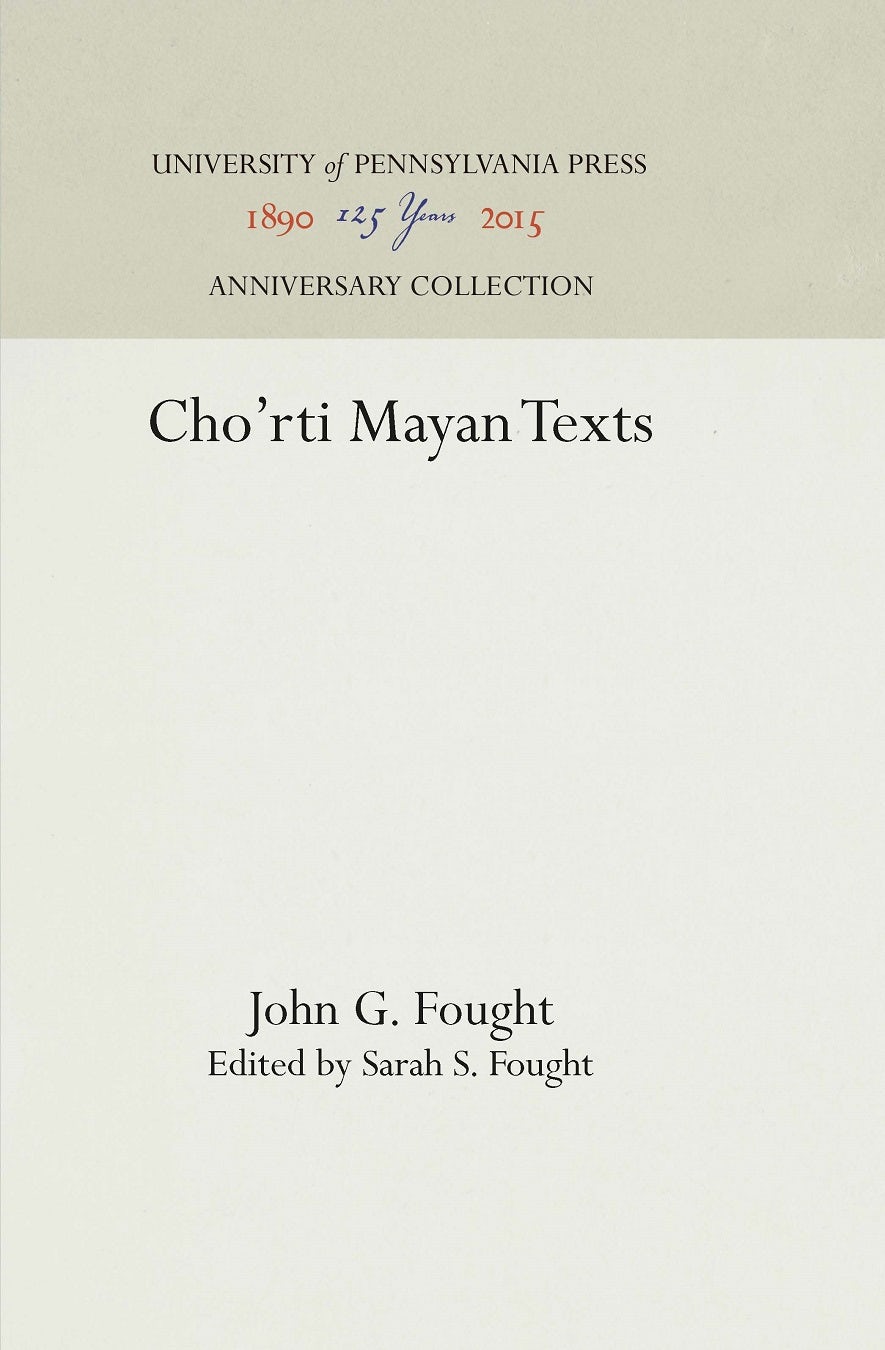 Book cover image for Cho'rti Mayan Texts ISBN: 9781512816037