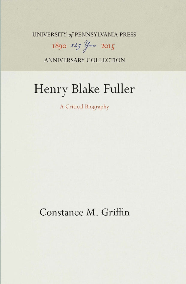 Cover image for Henry Blake Fuller, isbn: 9781512816457