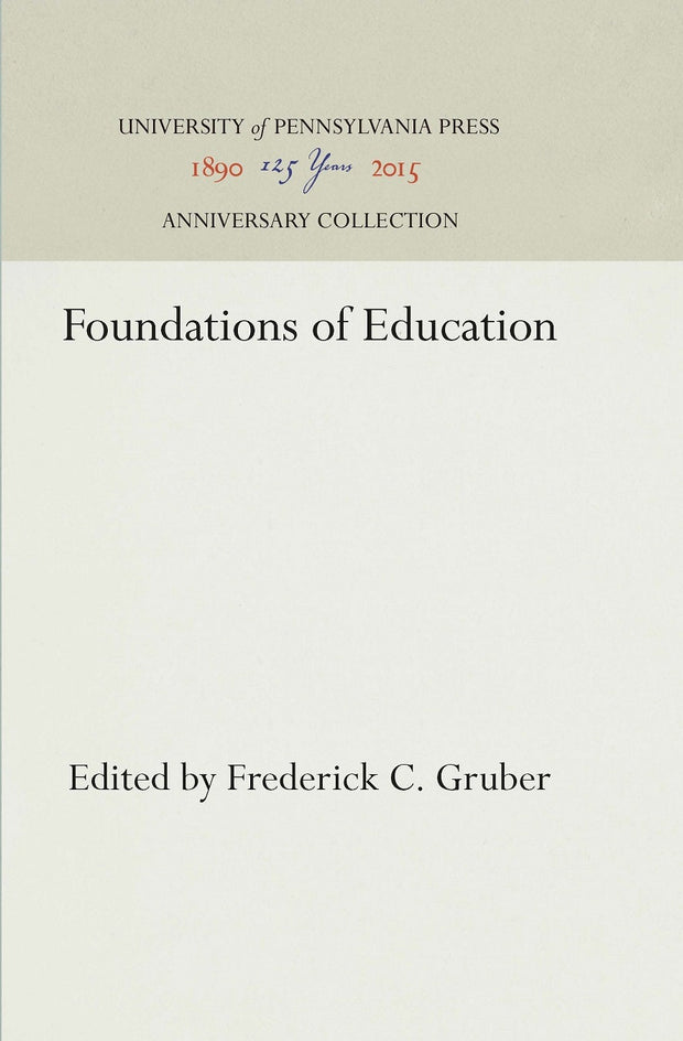 Cover image for Foundations of Education, isbn: 9781512816501