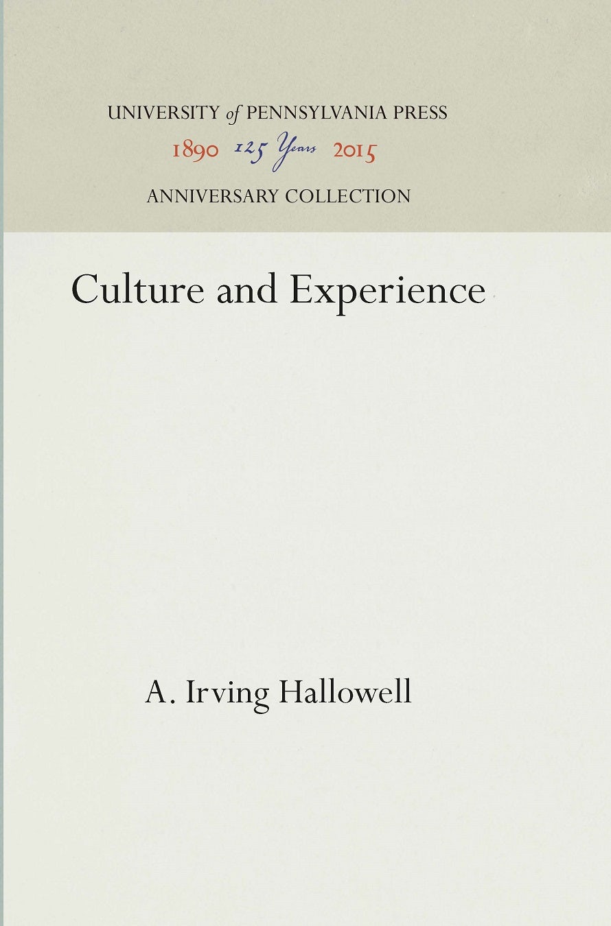 Book cover image for Culture and Experience ISBN: 9781512816600
