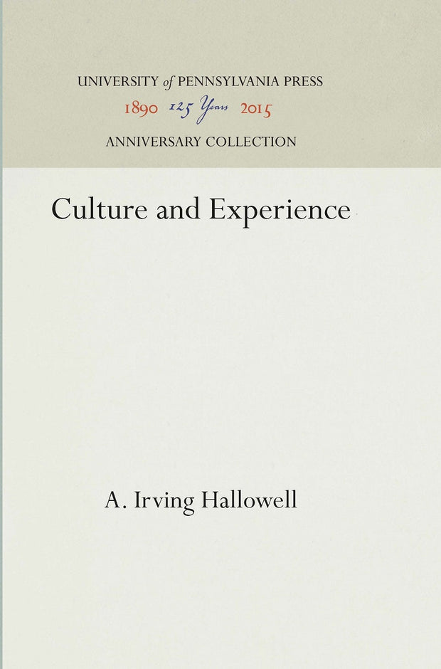 Cover image for Culture and Experience, isbn: 9781512816600