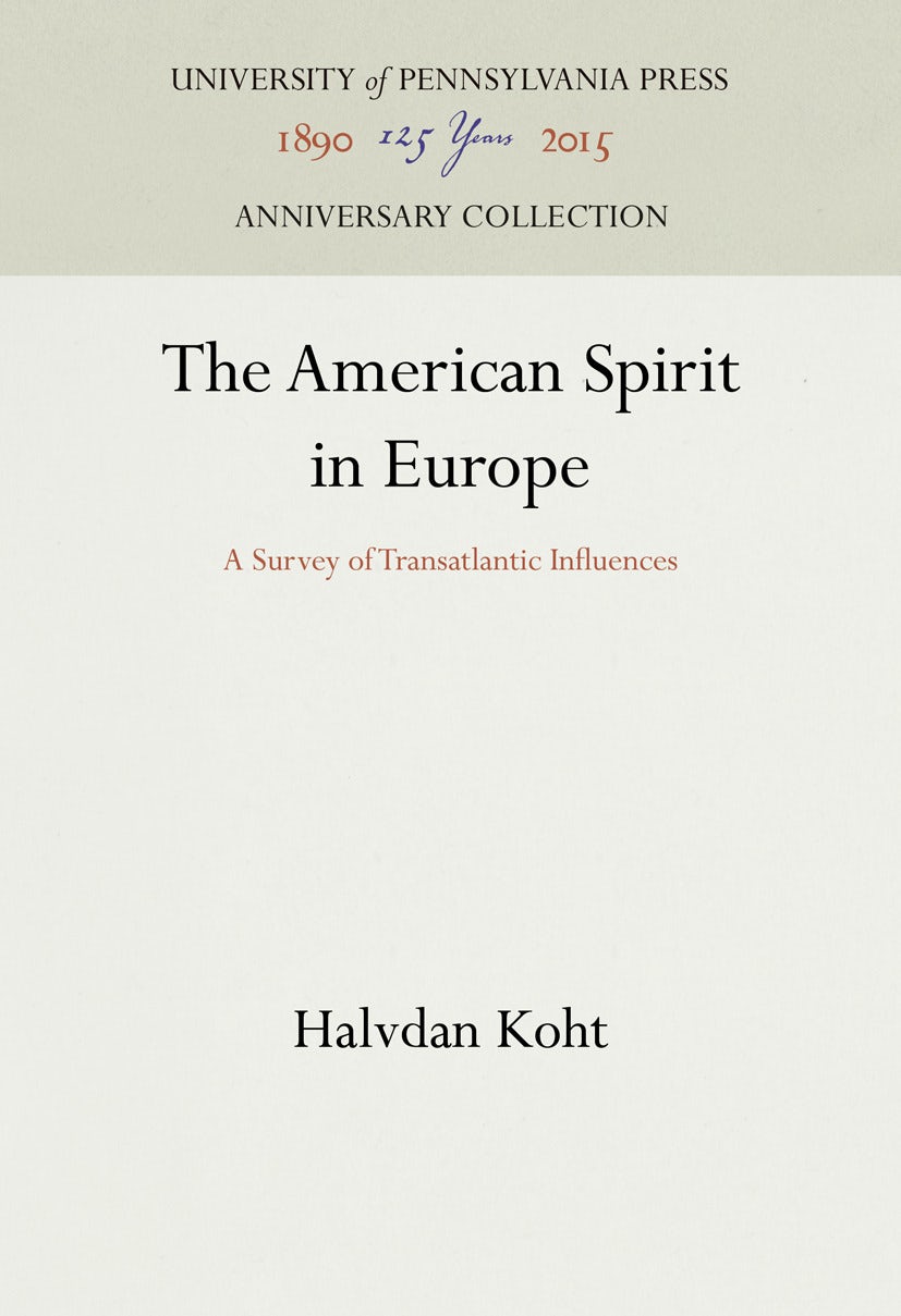 Book cover image for The American Spirit in Europe ISBN: 9781512817355
