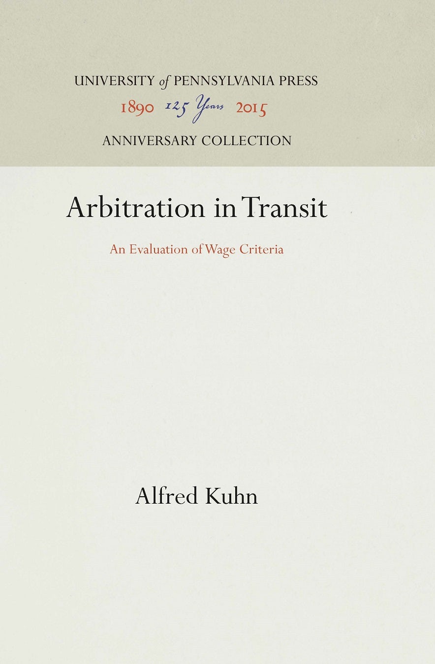 Book cover image for Arbitration in Transit ISBN: 9781512817423