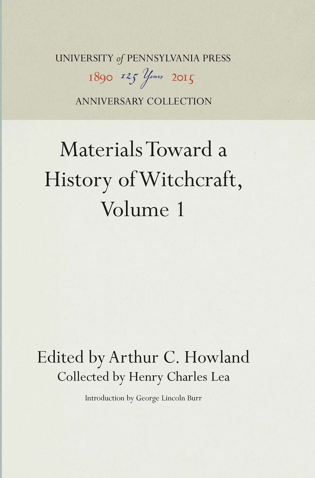 Cover image for Materials Toward a History of Witchcraft, Volume 1, isbn: 9781512817485