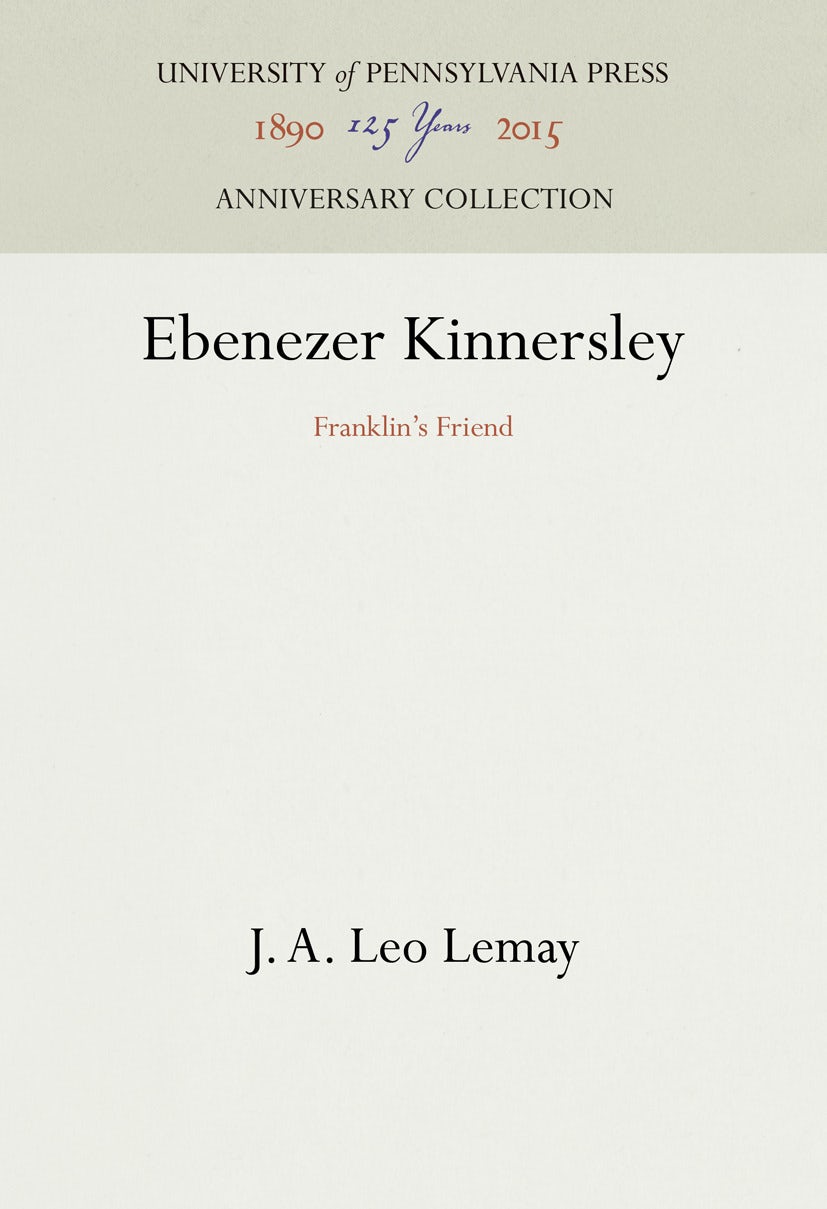 Book cover image for Ebenezer Kinnersley ISBN: 9781512817577