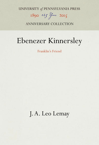 Cover image for Ebenezer Kinnersley, isbn: 9781512817577