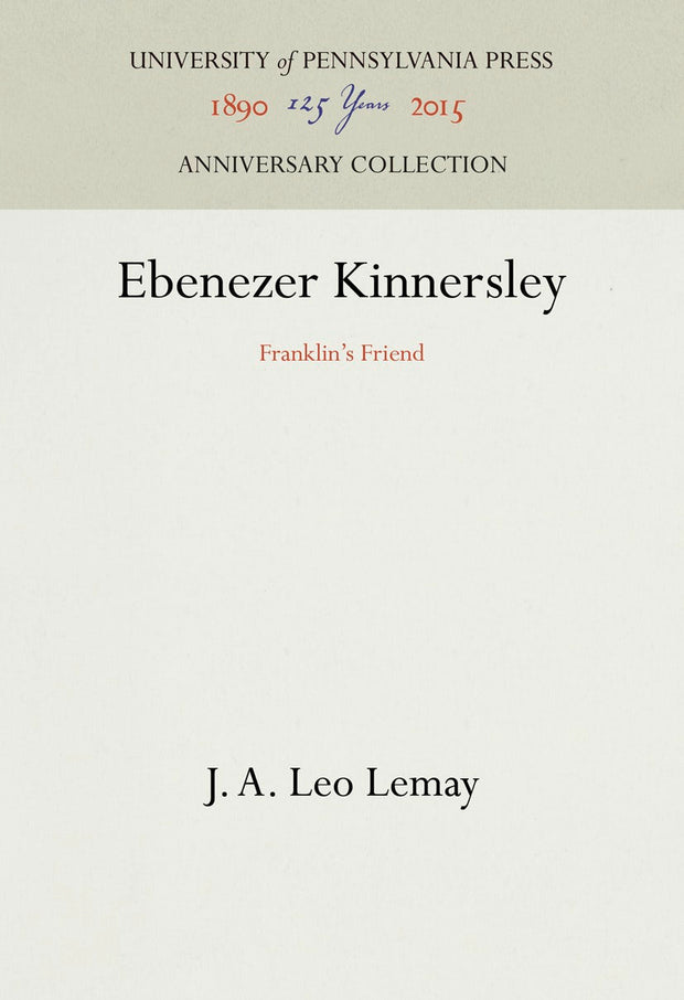 Cover image for Ebenezer Kinnersley, isbn: 9781512817577