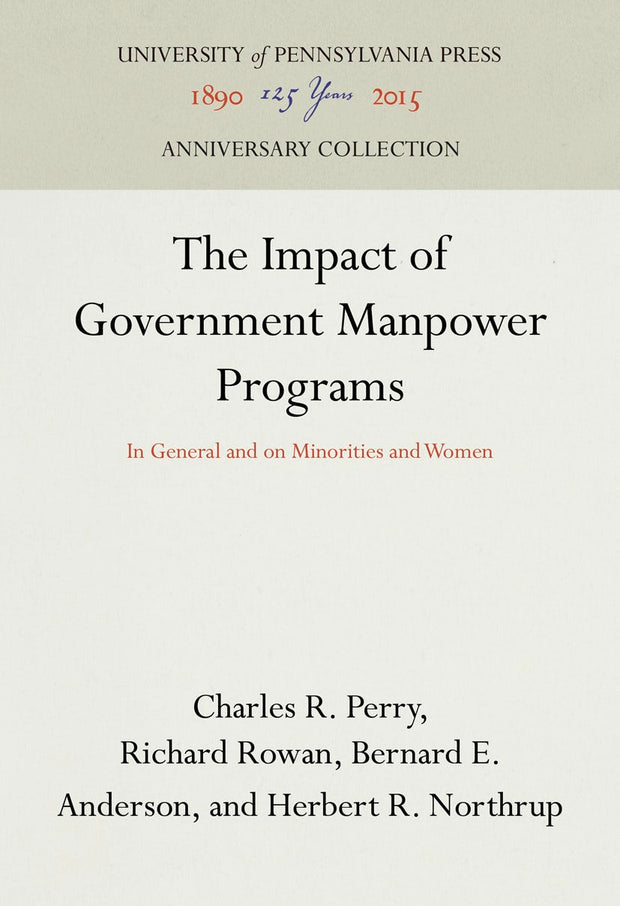 Cover image for The Impact of Government Manpower Programs, isbn: 9781512817775