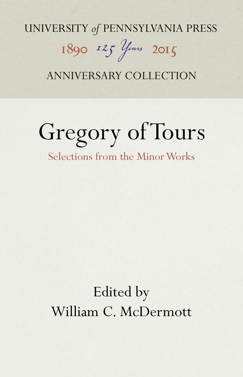 Book cover image for Gregory of Tours ISBN: 9781512817966
