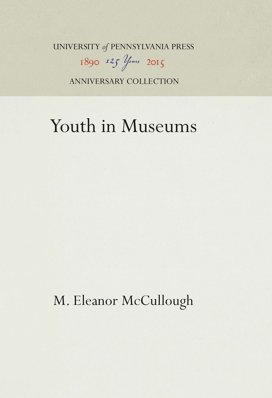 Book cover image for Youth in Museums ISBN: 9781512818147