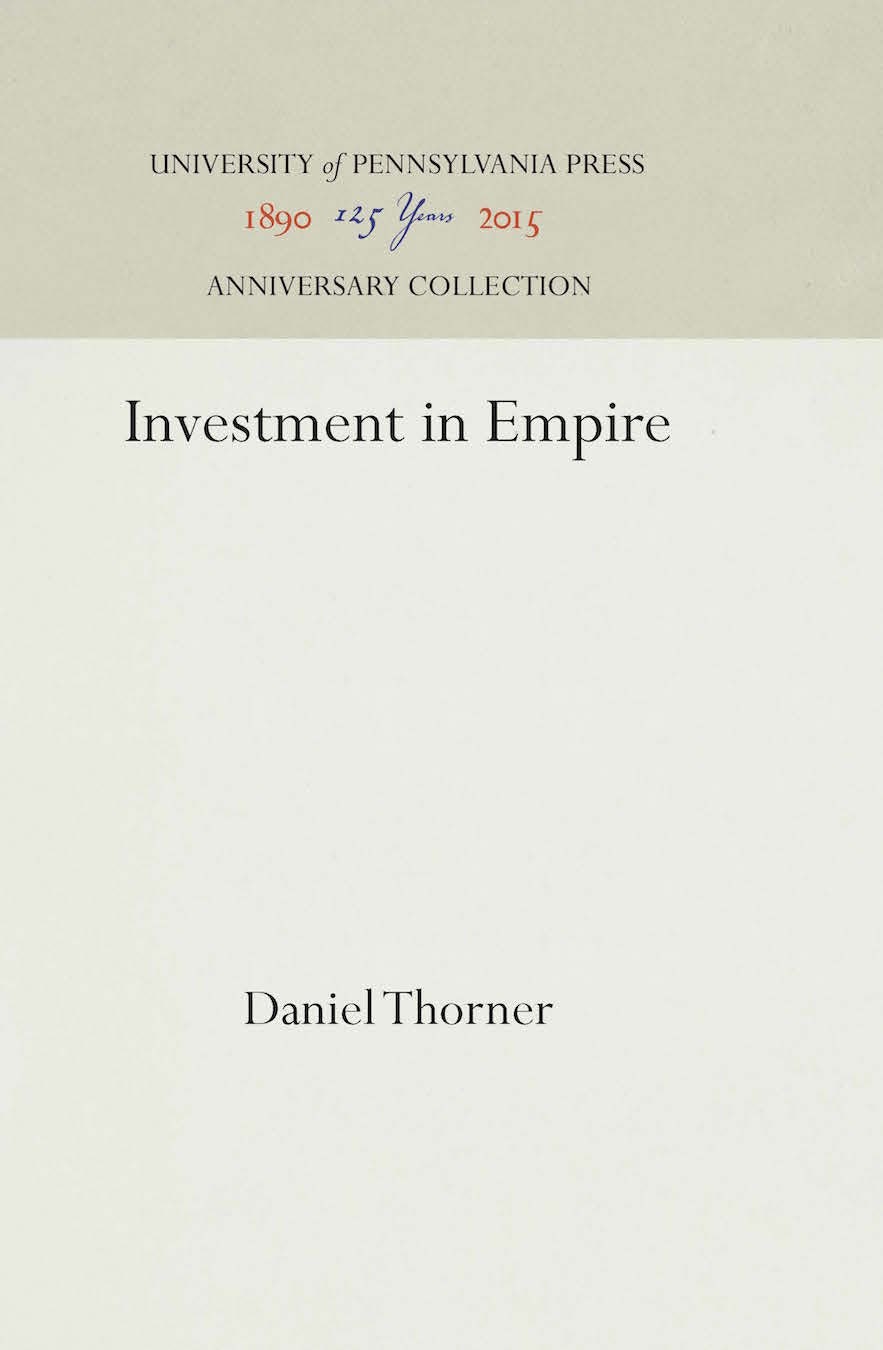 Book cover image for Investment in Empire ISBN: 9781512819038