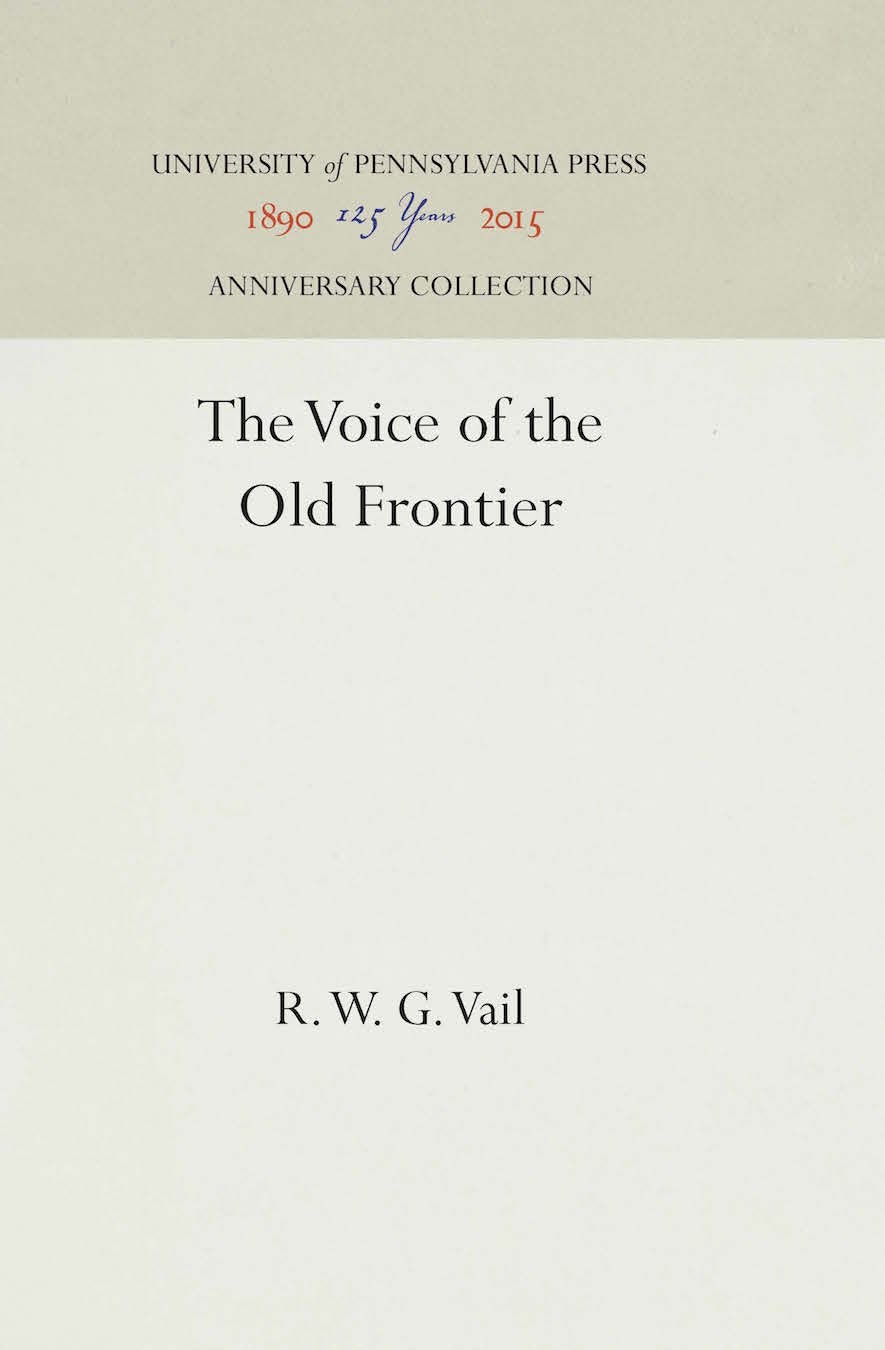 Book cover image for The Voice of the Old Frontier ISBN: 9781512819090