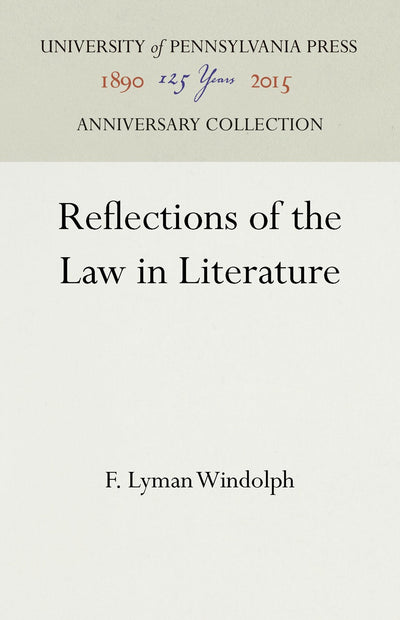 Cover image for Reflections of the Law in Literature, isbn: 9781512819380