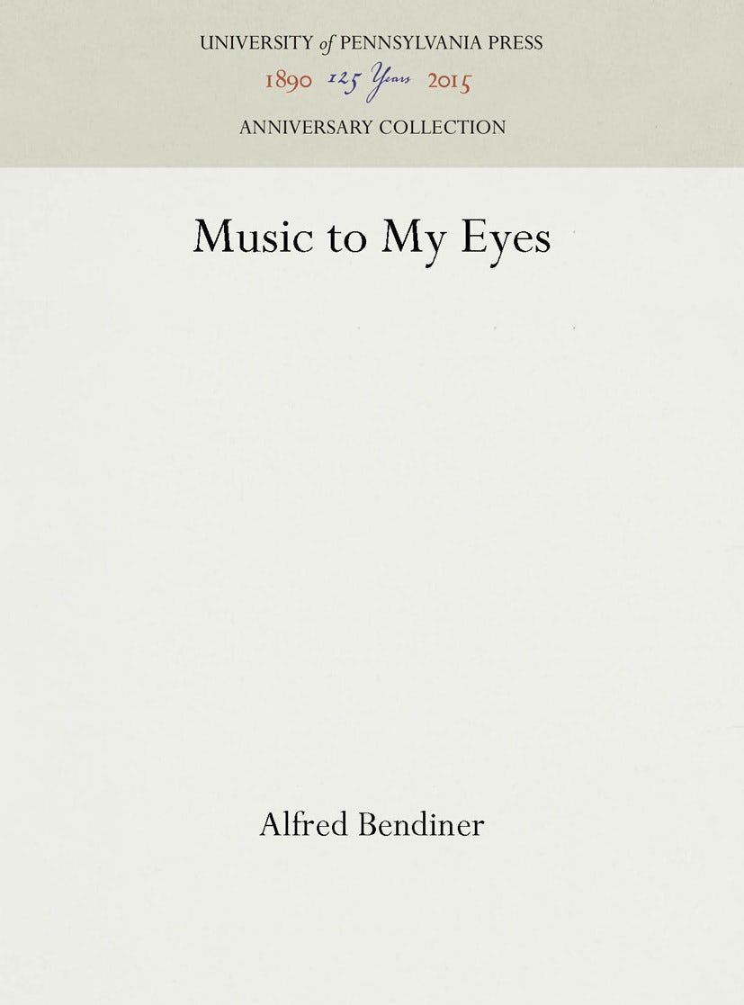 Book cover image for Music to My Eyes ISBN: 9781512819625