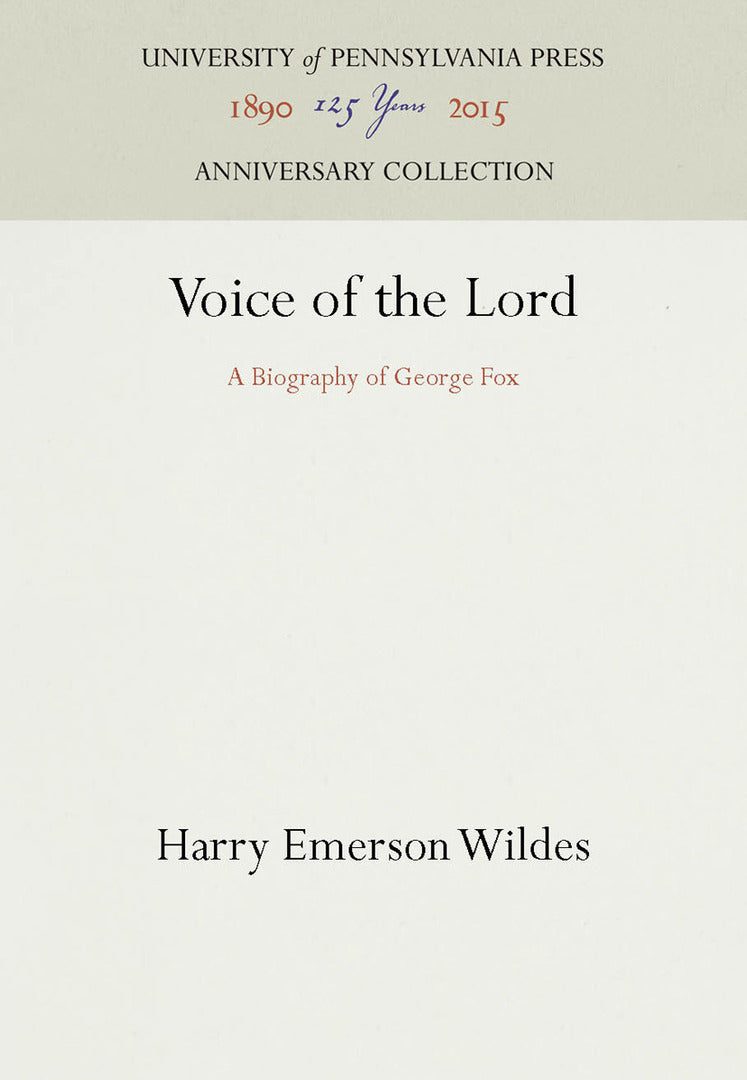 Cover image for Voice of the Lord ISBN 9781512820744