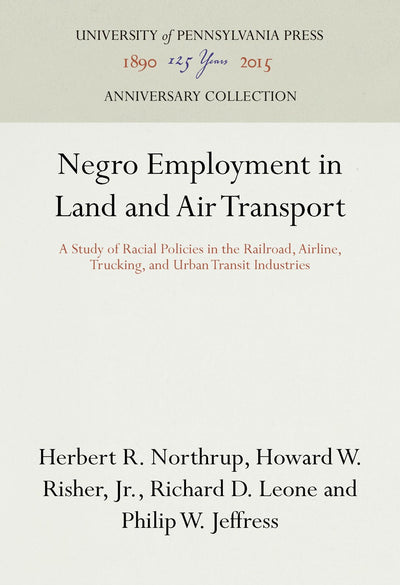 Cover image for Negro Employment in Land and Air Transport, isbn: 9781512821116