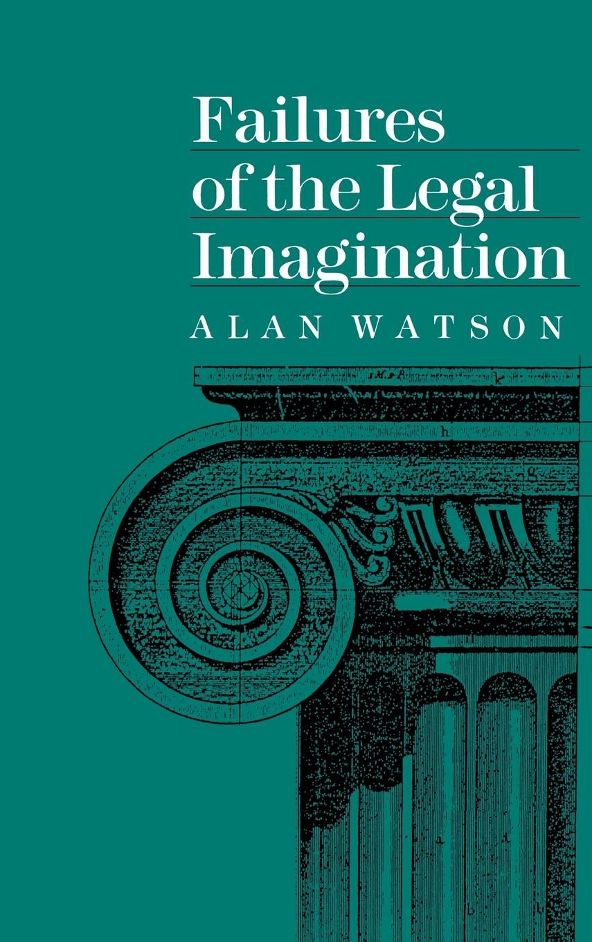 Book cover image for Failures of the Legal Imagination ISBN: 9781512821574