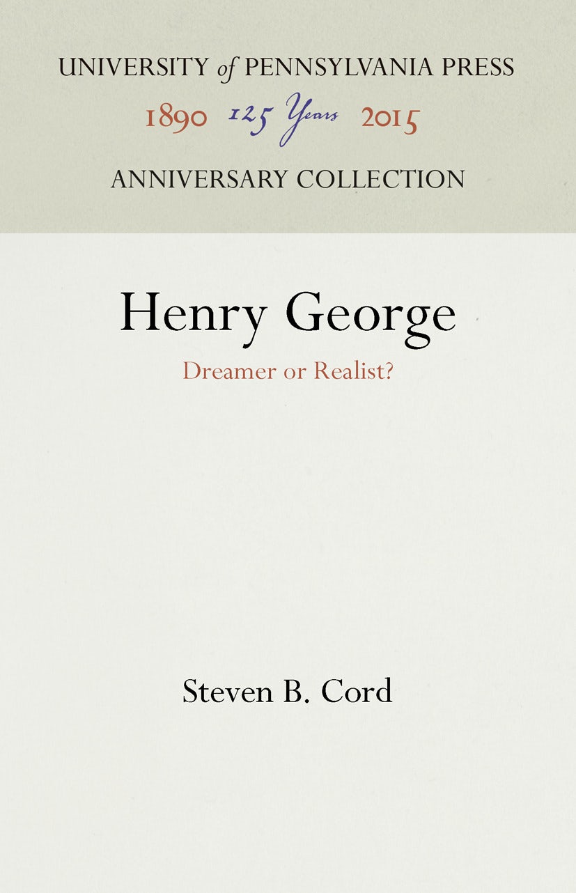 Book cover image for Henry George ISBN: 9781512821895