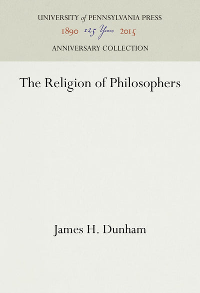 Cover image for The Religion of Philosophers, isbn: 9781512822007