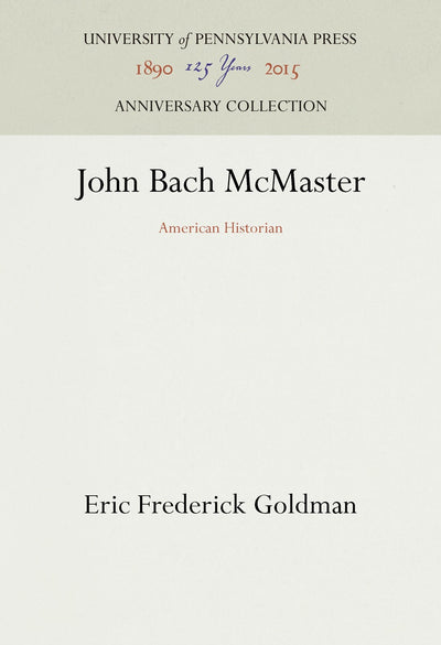 Cover image for John Bach McMaster, isbn: 9781512822144